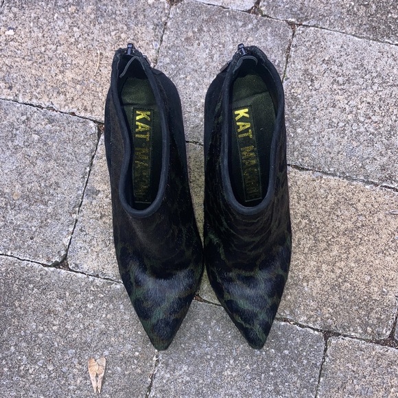 KAT MACONIE leopard print ankle boots size 6 - Picture 4 of 13